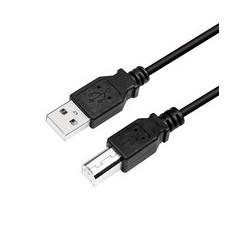 LogiLink USB 2.0 Cable 2m - High Quality, Durable, and Reliable Black USB Cable - Perfect for Fast Data Transfer (SKU: 405279205